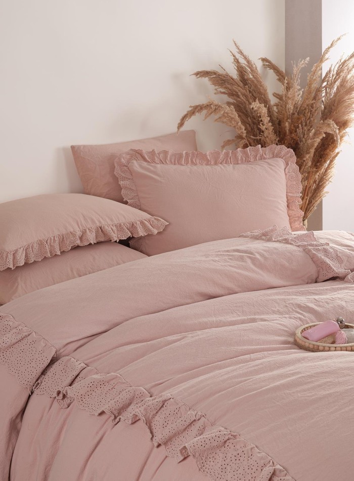 Постільна білизна Romantica rose євро 200х220 jacquard - Зображення 4