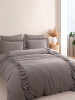 Постільна білизна Romantica antrasit євро 200х220 jacquard - Зображення 9