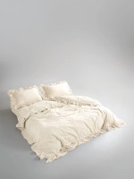 Эксклюзивное постельное белье Limasso Exclusive  Adkeniz kremi 200x220 из вареного хлопка — изображение 2