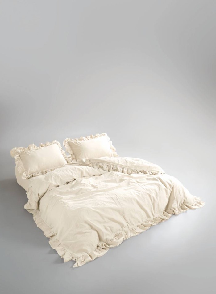Эксклюзивное постельное белье Limasso Exclusive  Adkeniz kremi 200x220 из вареного хлопка — изображение 2