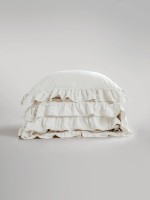 Эксклюзивное постельное белье Limasso Exclusive  Snow white 200x220 из вареного хлопка — изображение 3