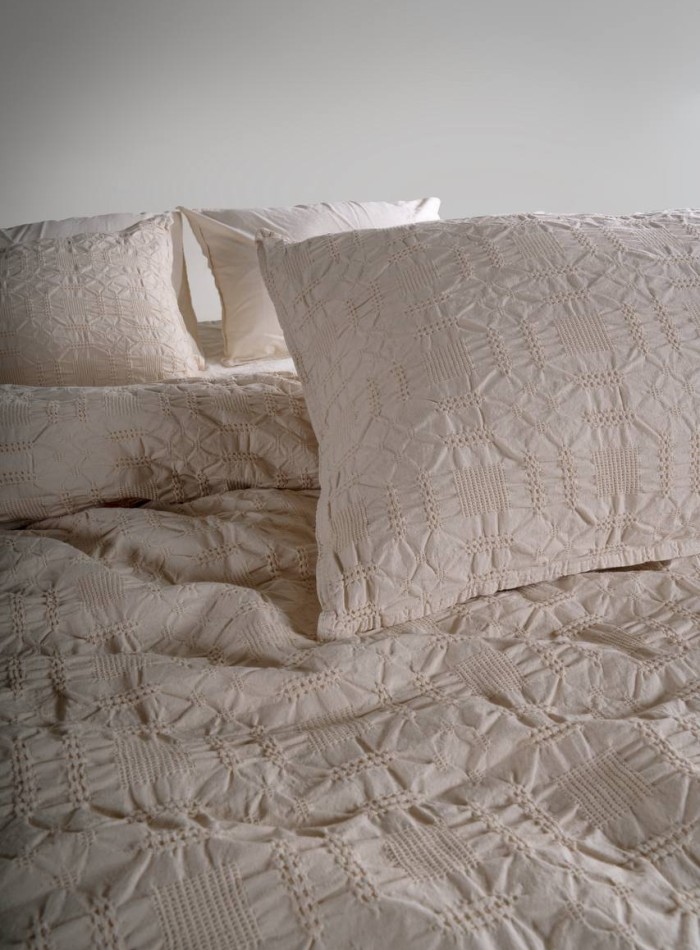 Эксклюзивное постельное белье Limasso Kristal akdeniz kremi 200x220 из вареного хлопка — изображение 5