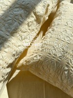 Эксклюзивное постельное белье Limasso Kristal akdeniz kremi 200x220 из вареного хлопка — изображение 9