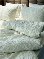 Эксклюзивное Семейное постельное белье Limasso Kristal Snow white 160х220(2шт) из вареного хлопка — изображение 7