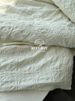 Эксклюзивное Семейное постельное белье Limasso Kristal Snow white 160х220(2шт) из вареного хлопка — изображение 9