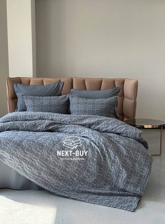 Эксклюзивное постельное белье Limasso Kristal Castlerock 200x220 из вареного хлопка — изображение 9