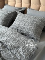 Эксклюзивное постельное белье Limasso Kristal Castlerock 200x220 из вареного хлопка — изображение 6