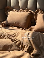 Эксклюзивное постельное белье Limasso Exclusive  Wood smoke 200x220 из вареного хлопка — изображение 9