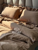 Эксклюзивное постельное белье Limasso Exclusive  Wood smoke 200x220 из вареного хлопка — изображение 8