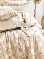 Постільна білизна Saheser Lusso Bej євро 200х220 jacquard - Зображення 8