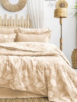 Постільна білизна Saheser Lusso Bej євро 200х220 jacquard - Зображення 7