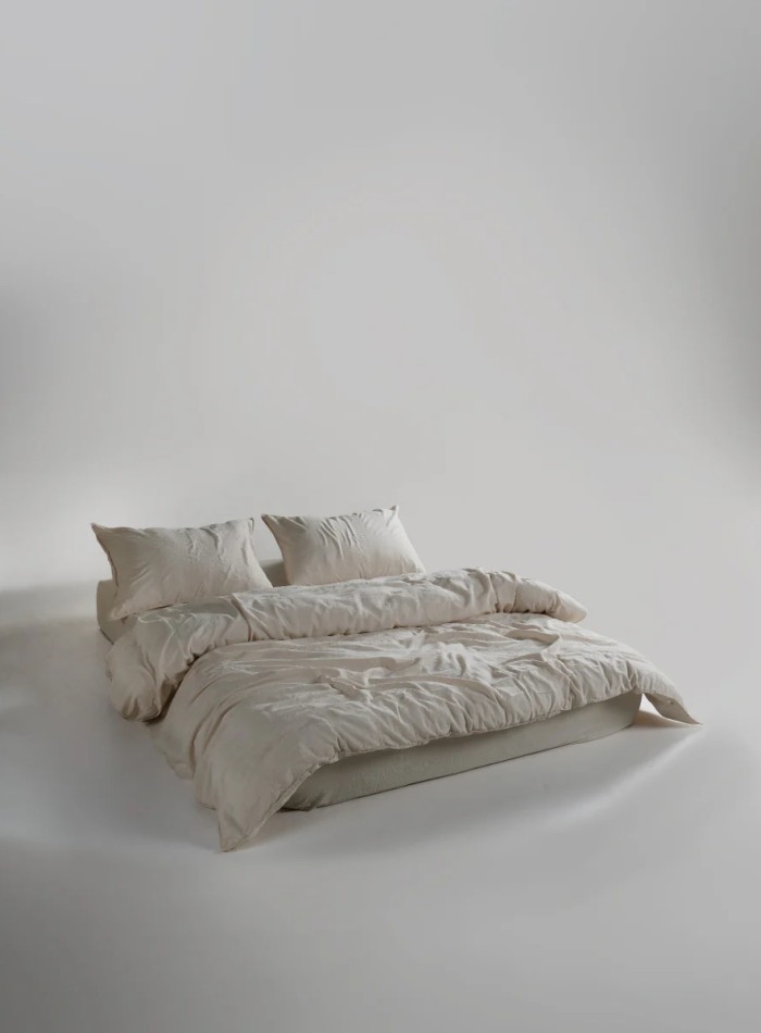 Эксклюзивное постельное белье Limasso Cassandra Cream 200x220 из вареного хлопка — изображение 10