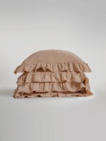 Семейный эксклюзивное постельное белье Limasso Exclusive Akdeniz Beji  160x220 (2шт) из вареного хлопка — изображение 3