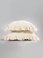 Семейный эксклюзивное постельное белье Limasso Exclusive Akdeniz Krem  160x220 (2шт) из вареного хлопка — изображение 3