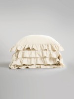 Семейный эксклюзивное постельное белье Limasso Exclusive Akdeniz Krem  160x220 (2шт) из вареного хлопка — изображение 4