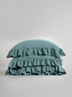 Семейный эксклюзивное постельное белье Limasso Exclusive Akdeniz Mavisi   160x220 (2шт) из вареного хлопка — изображение 3
