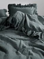 Ексклюзивна постільна білизна Limasso Exclusive Natural Grey 200x220 з вареної бавовни - Зображення 3