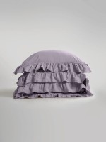 Эксклюзивное постельное белье Limasso Exclusive Natural Violet 200x220 из вареного хлопка — изображение 3