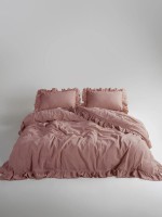 Семейный эксклюзивное постельное белье Limasso Exclusive Old Rose160x220 (2шт) из вареного хлопка