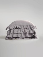 Эксклюзивное постельное белье Limasso Exclusive Opal Grey 200x220 из вареного хлопка — изображение 3