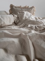 Эксклюзивное постельное белье Limasso Exclusive Oxford Tan 200x220 из вареного хлопка — изображение 3