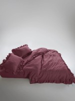 Эксклюзивное постельное белье Limasso Exclusive Raspberry 200x220 из вареного хлопка — изображение 3