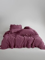 Семейный эксклюзивное постельное белье Limasso Exclusive Pale Raspberry 160x220 (2шт) из вареного хлопка — изображение 2
