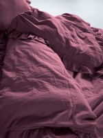 Семейный эксклюзивное постельное белье Limasso Exclusive Pale Raspberry 160x220 (2шт) из вареного хлопка — изображение 4