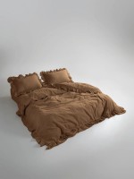 Сімейна ексклюзивна постільна білизна Limasso Exclusive  Wood smoke  160х220 (2шт) з вареної бавовни - Зображення 2