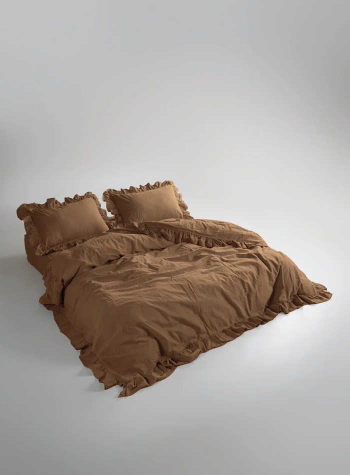Сімейна ексклюзивна постільна білизна Limasso Exclusive  Wood smoke  160х220 (2шт) з вареної бавовни - Зображення 2