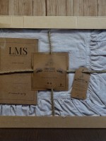 Эксклюзивное постельное белье Limasso Exclusive Natural Krem 200x220 из вареного хлопка — изображение 2