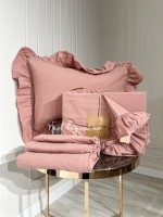 Ексклюзивна постільна білизна Limasso Exclusive Old Rose 200x220 з вареної бавовни - Зображення 6