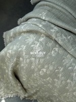 Муслінове покривало Lausson Misty Garden haki/krem  євро Туреччина - Зображення 4