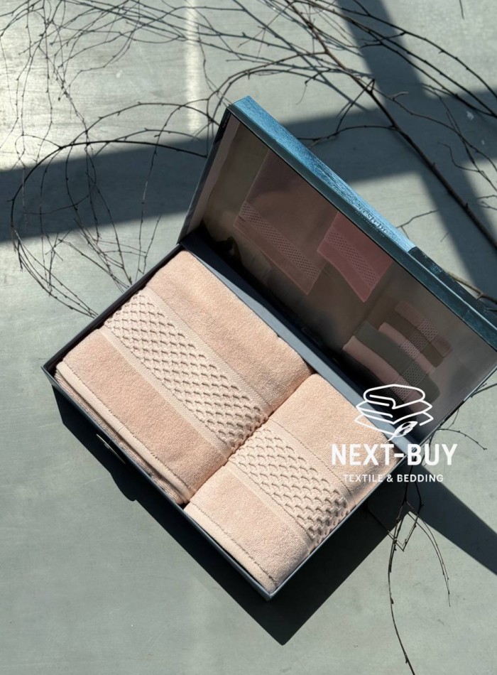 Набор хлопковых полотенец Cestepe Soft touch pink 2шт. — изображение 7