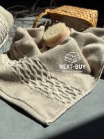 Набор хлопковых полотенец Cestepe Soft touch bej 2шт. — изображение 5