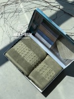 Набор хлопковых полотенец Cestepe Soft touch yesil 2шт. — изображение 6