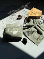 Набор хлопковых полотенец Cestepe Soft touch yesil 2шт. — изображение 5