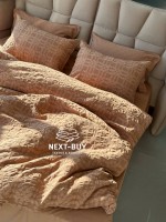 Эксклюзивное постельное белье Limasso Kristal Wood Smoke 200x220 из вареного хлопка — изображение 7