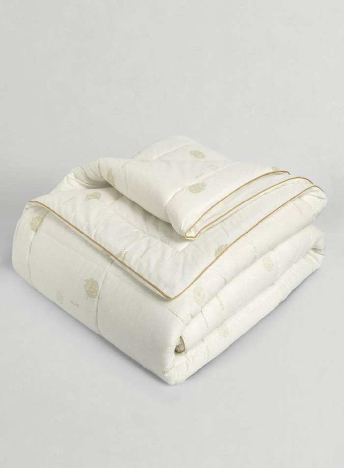 Golden Wool ковдра євро з натуральної вовни 195*215 - Зображення 2