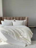Эксклюзивное постельное белье Limasso Bassin Snow White200x220 из вареного хлопка — изображение 2