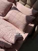 Эксклюзивное постельное белье Limasso Kristal Pale Mavue 200x220 из вареного хлопка — изображение 6