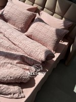 Эксклюзивное постельное белье Limasso Kristal Pale Mavue 200x220 из вареного хлопка — изображение 8