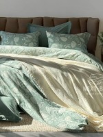 Постільна білизна Muslin Lusso Yesil (Євро, Туреччина) - Зображення 5
