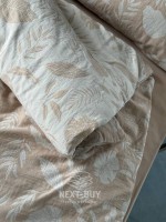 Постільна білизна Saheser Lusso Bej євро 200х220 jacquard - Зображення 6