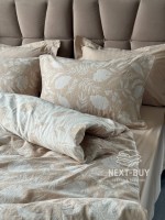 Постільна білизна Saheser Lusso Bej євро 200х220 jacquard