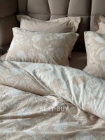 Постільна білизна Saheser Lusso Bej євро 200х220 jacquard - Зображення 2