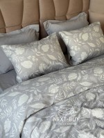 Постільна білизна Saheser Lusso Gri євро 200х220 jacquard - Зображення 2