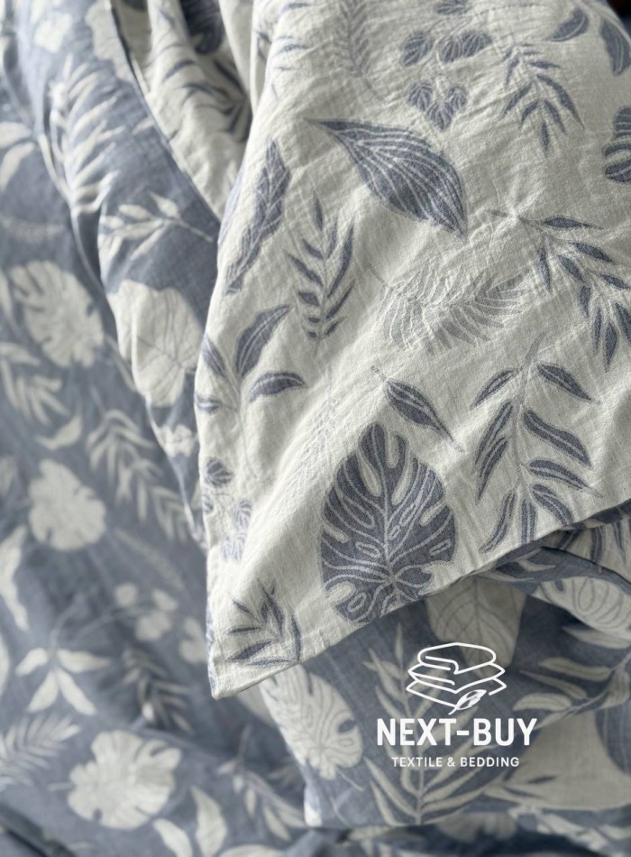 Постільна білизна Saheser Lusso Lacivert євро 200х220 jacquard - Зображення 8