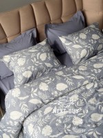 Постільна білизна Saheser Lusso Lacivert євро 200х220 jacquard - Зображення 4