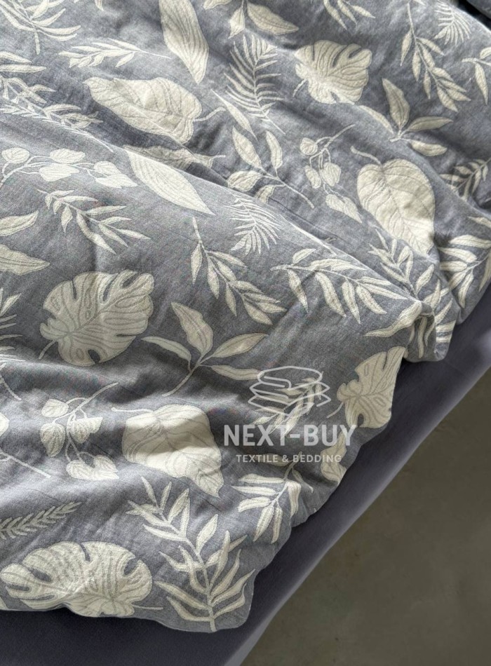Постільна білизна Saheser Lusso Lacivert євро 200х220 jacquard - Зображення 7